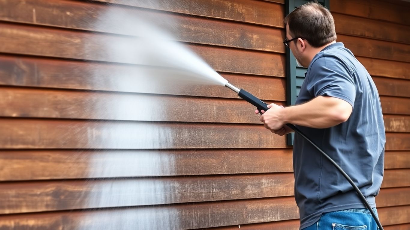Nettoyage professionnel de bardage en bois