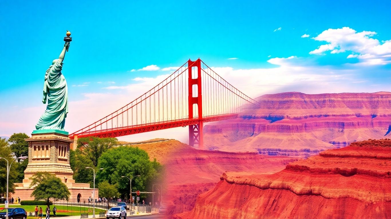 Paysages emblématiques des États-Unis pour un voyage de 3 semaines.